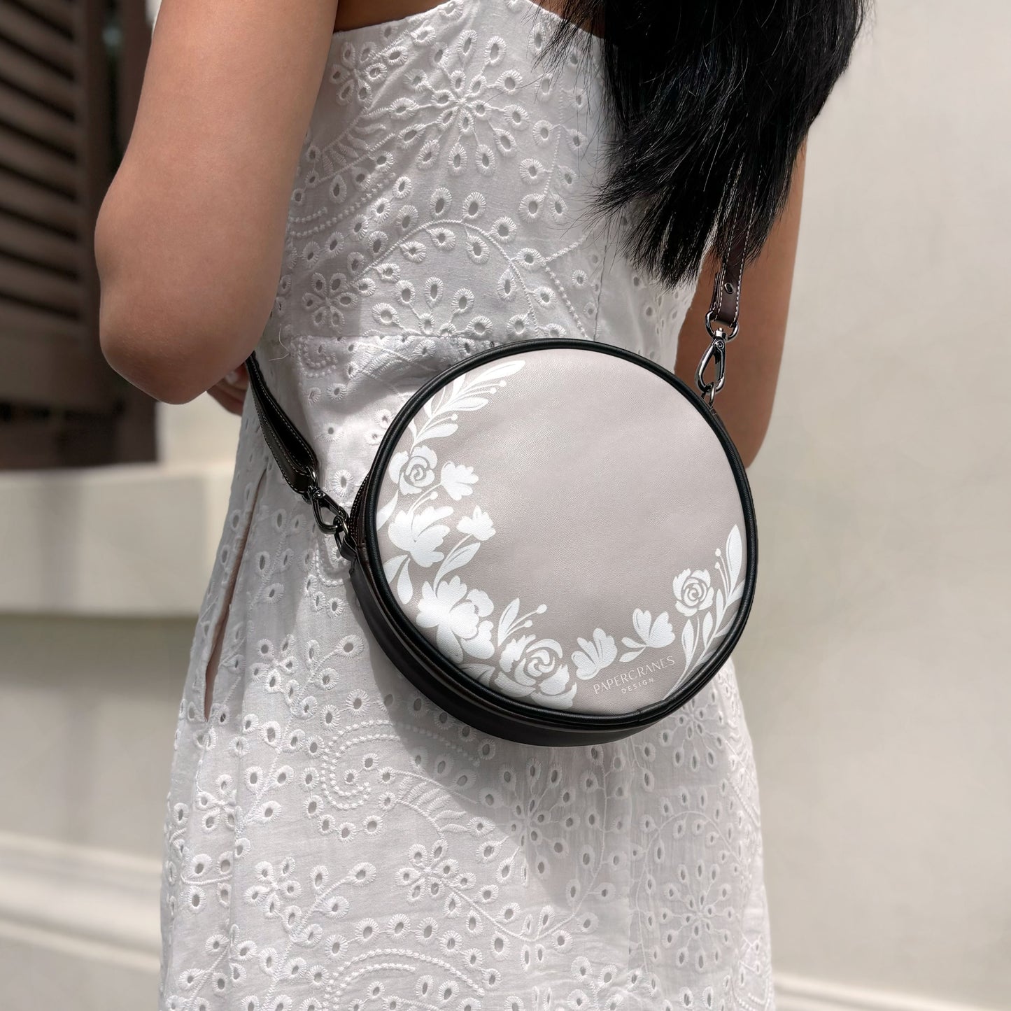 Ethereal Blooms Crossbody Petite Circle Bag