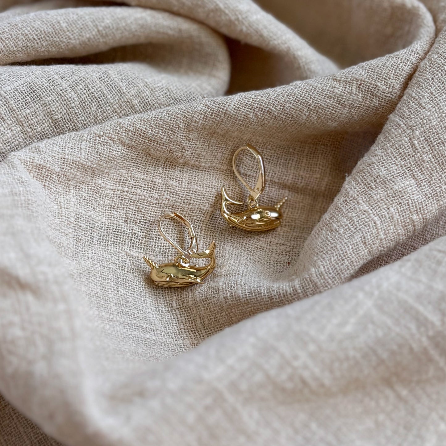 Narwhal (16k gold-plated) Ear Huggies