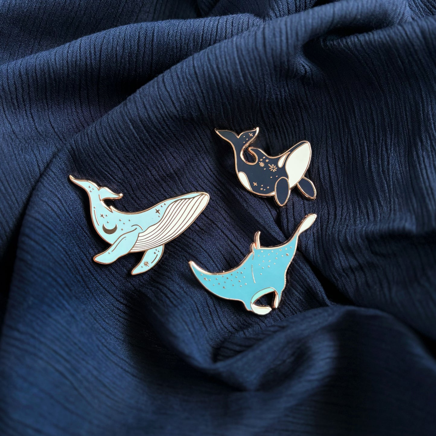 Oceana Enamel Pins Collector's Set of 3 (UP. $42)