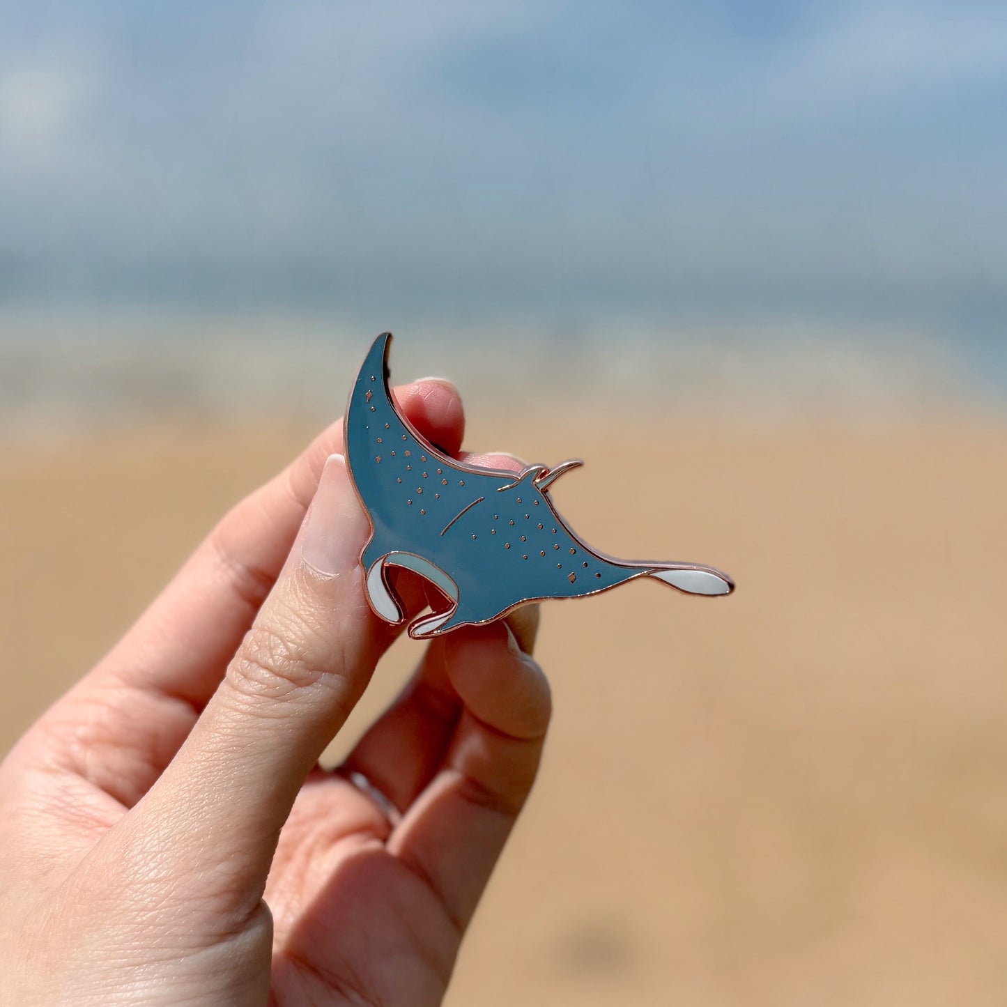 Oceana Enamel Pin | Manta Ray