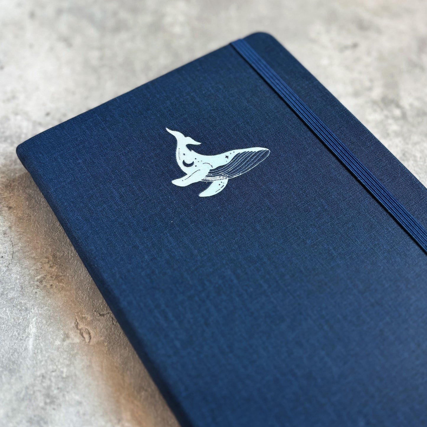 Humpback Whale | Linen B6 Dot-Grid Notebook