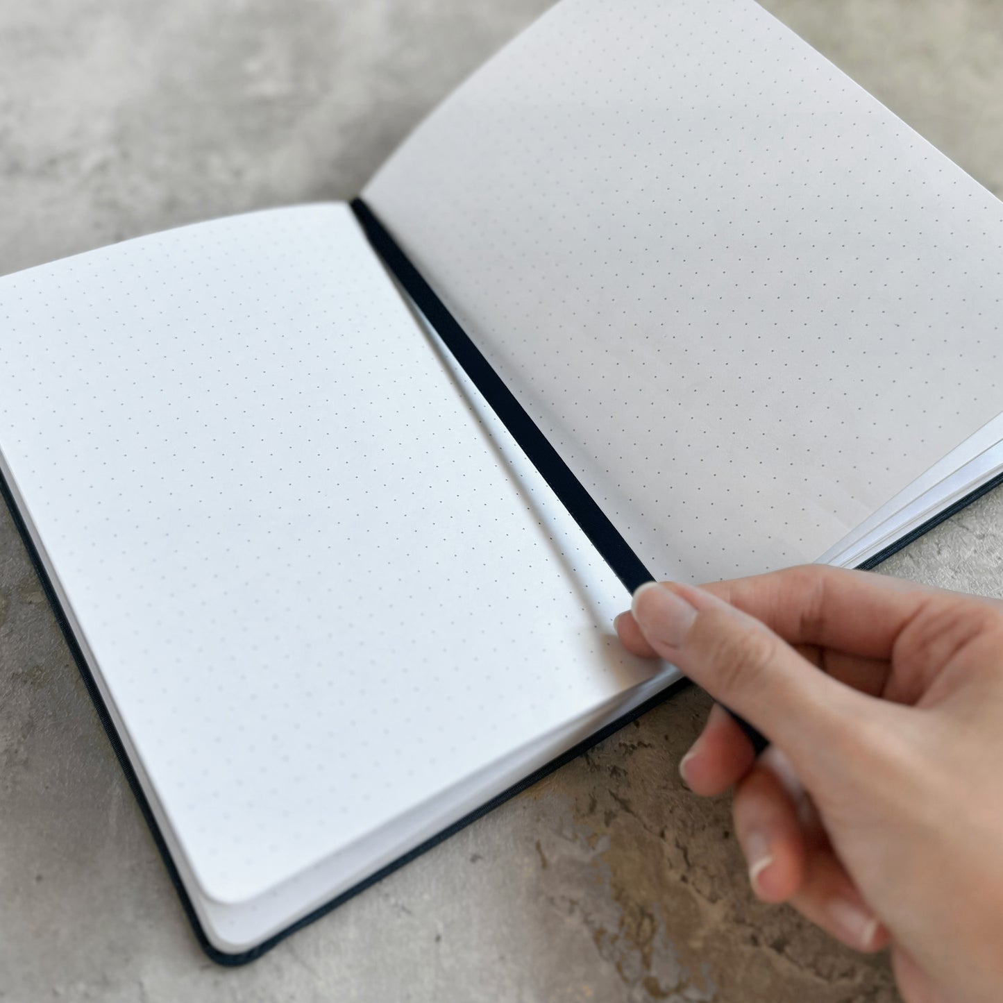 Humpback Whale | Linen B6 Dot-Grid Notebook