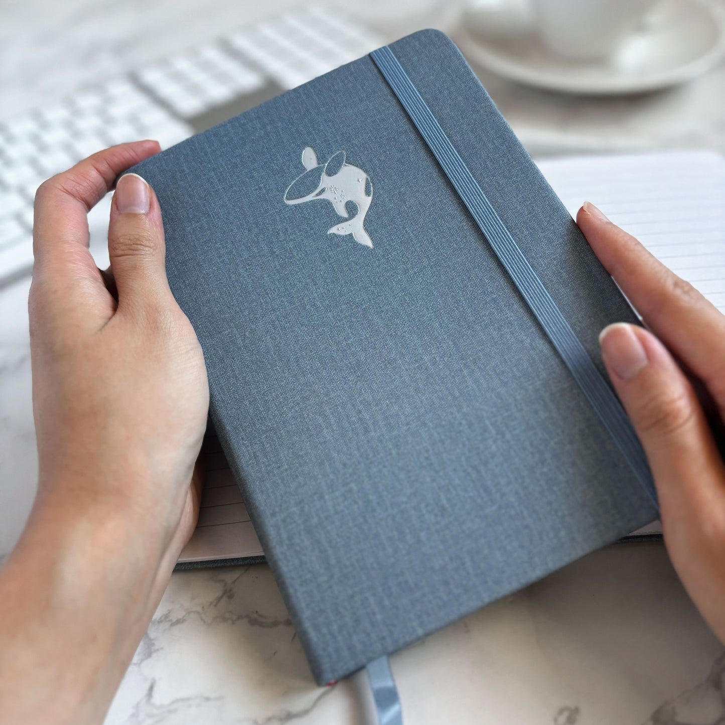 Orca | Linen B6 Lined Notebook