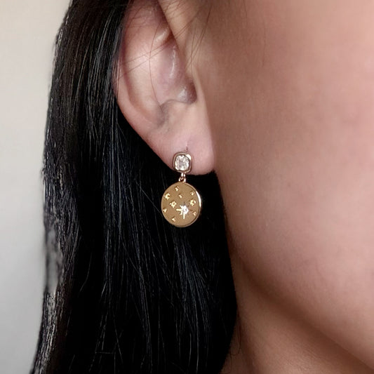 Orion (16k gold-plated) Dangly Studs