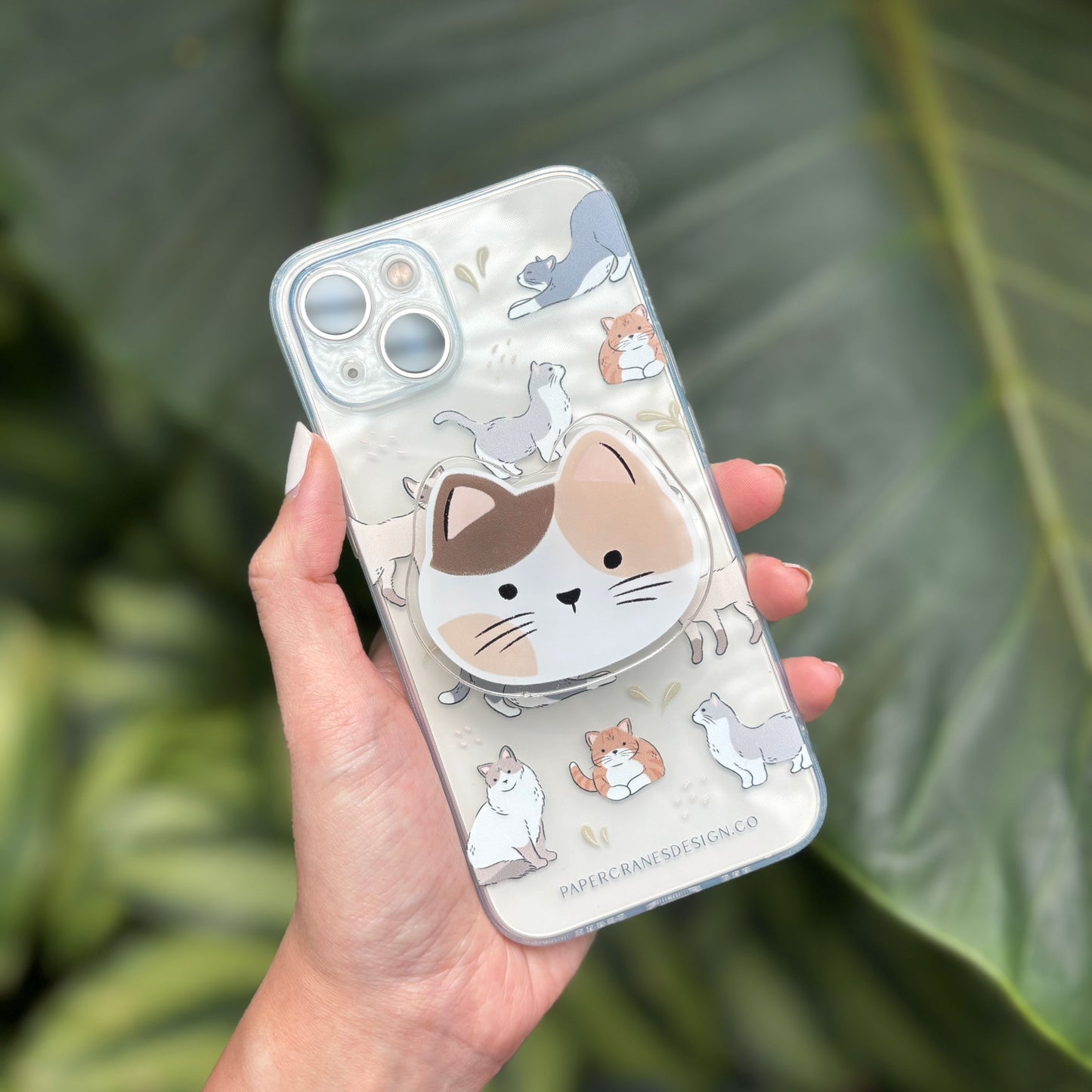 Cozy Kitty Acrylic Phone Grip