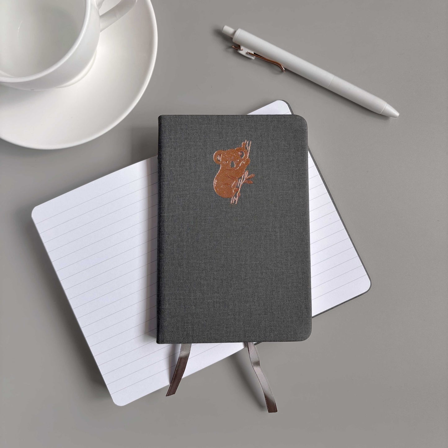 Koala | Linen Lined Pocket Notebook