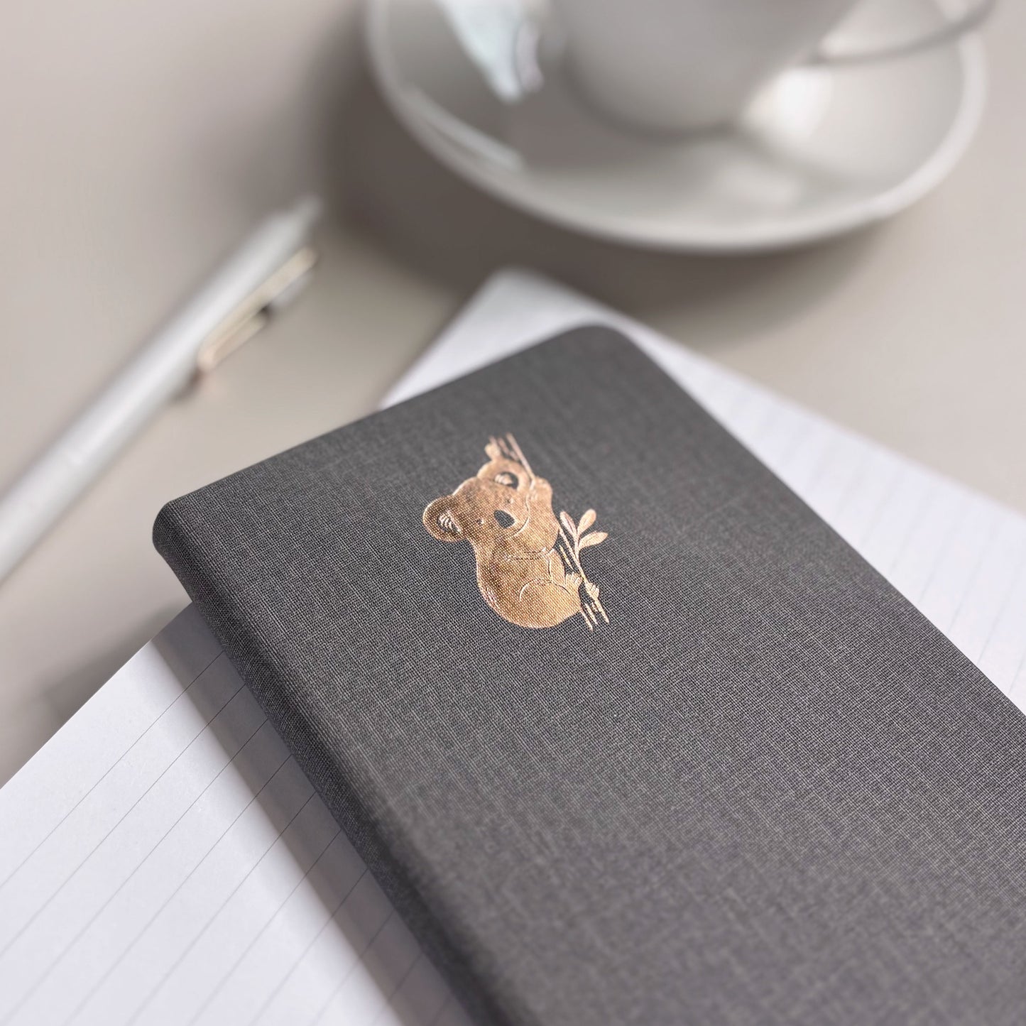 Koala | Linen Lined Pocket Notebook